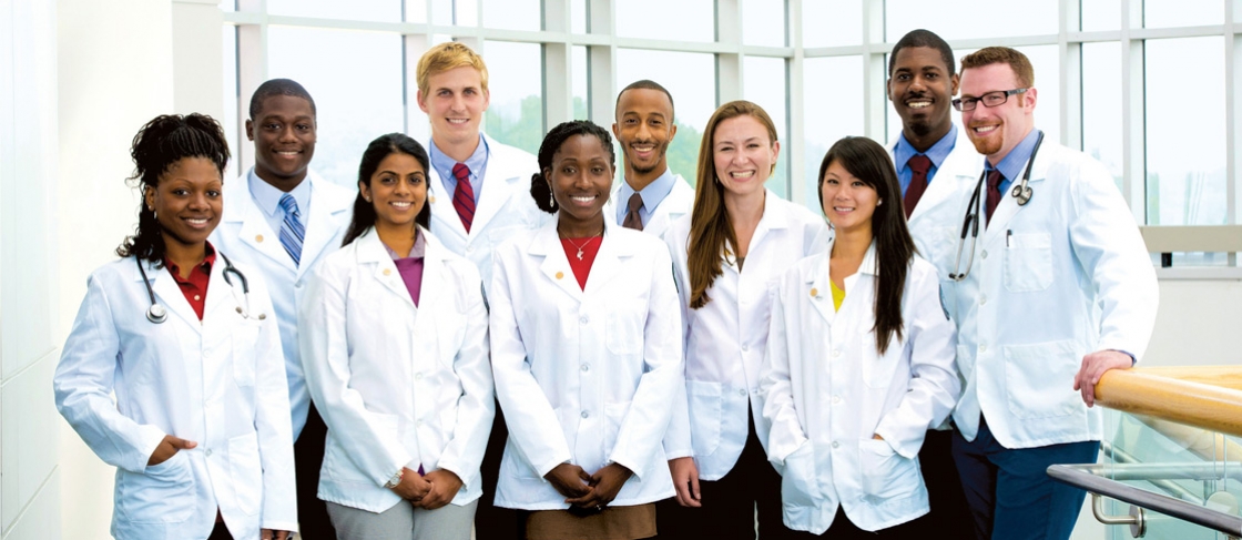 Group of doctors smiling for photo