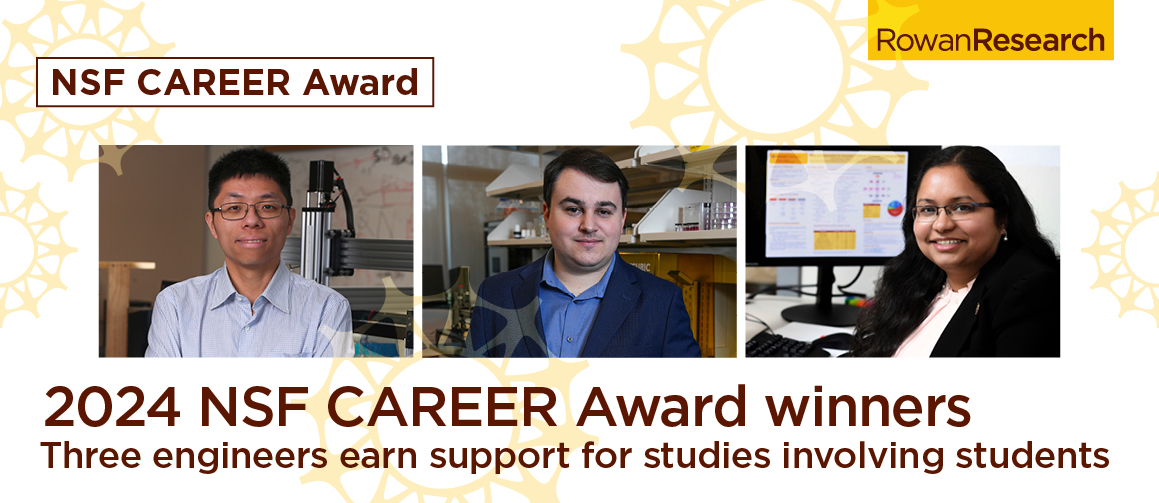 2024 NSF CAREER Award winners  Three engineers earn support for studies involving students