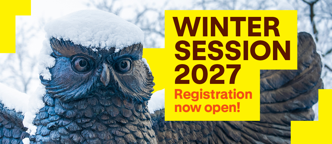 Winter session 2027: Registration now open!