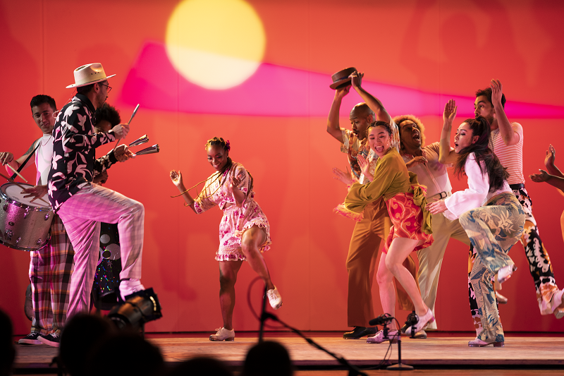 Music From The Sole on stage tapping in I didn't come to stay performance