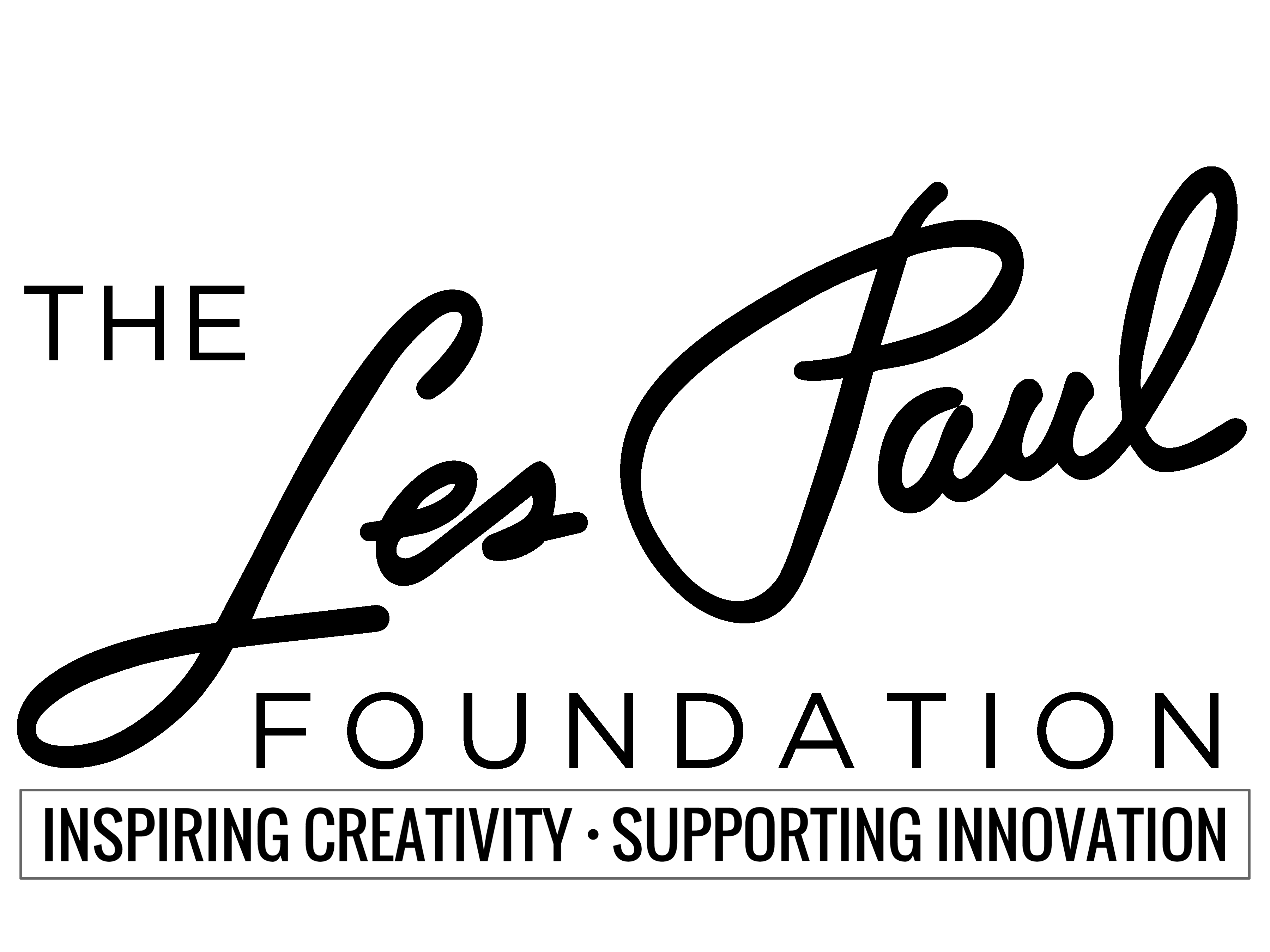 Les Paul Foundation black and white logo
