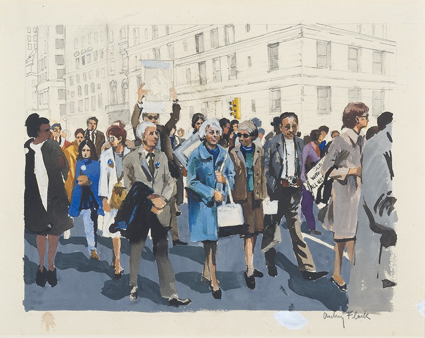 Audrey Flack, Demonstrators