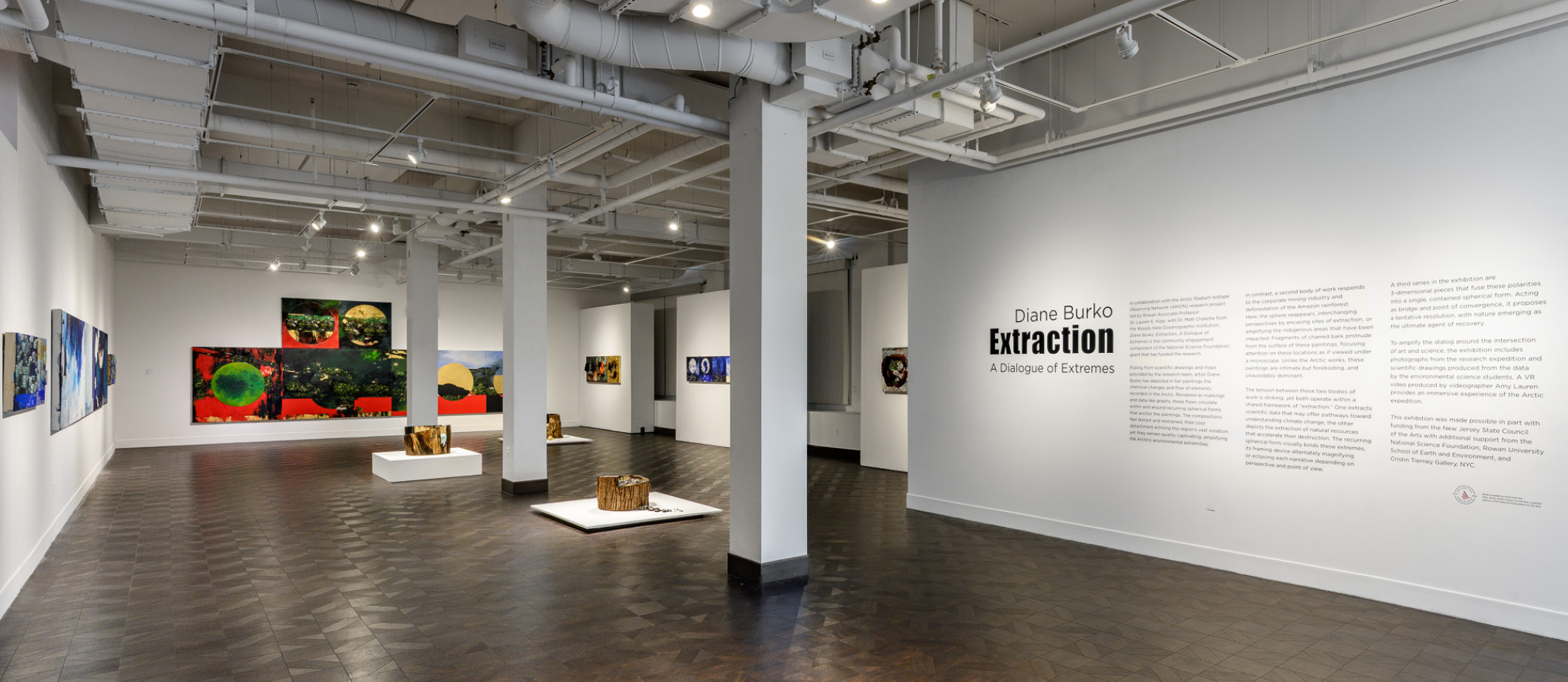 Diane Burko Extraction A Dialogue of Extremes exhibition image