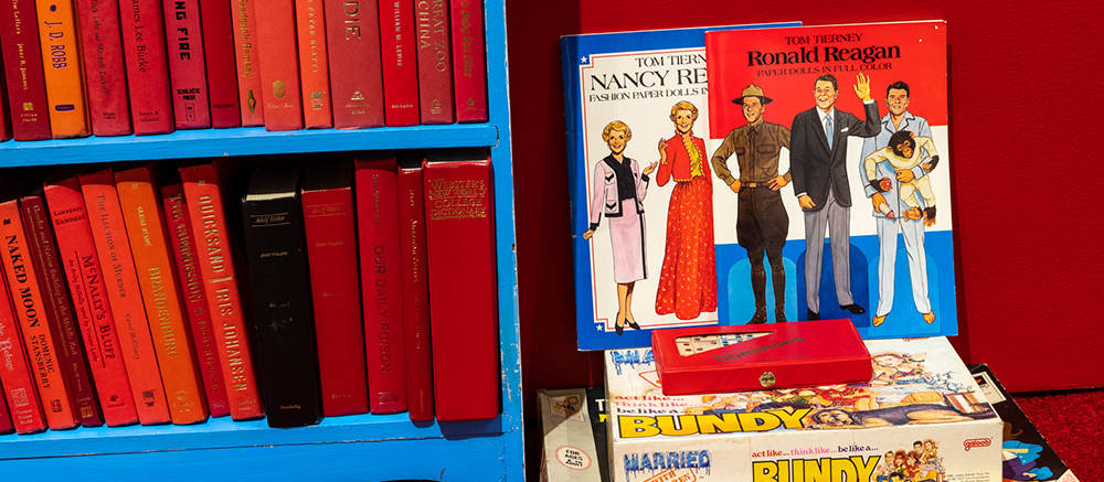 Black White and Red All Over installation detail