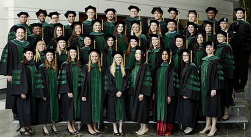 A portrait of the first class to graduate from Cooper Medical School of Rowan University (CMSRU) - the Class of 2016.