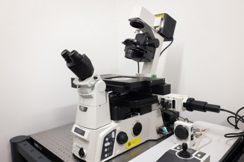 An image featuring the Nikon Total Internal Reflection Fluorescence (TIRF) Microscopy Rig at CMSRU.
