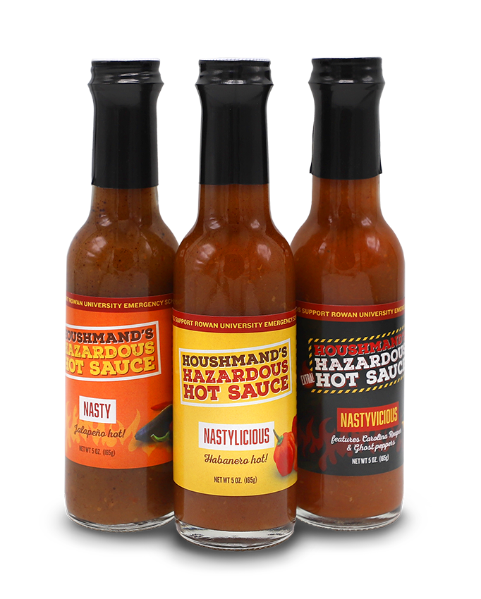 Houshmands Hazardous Hot Sauce Bottles
