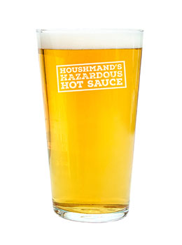 Houshmand’s Hazardous Logo Pint Glass