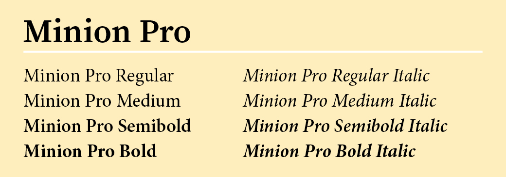 Minion Pro