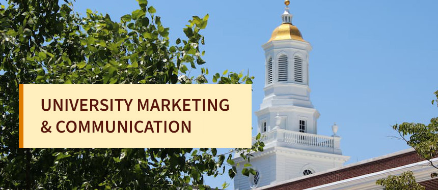 university marketing and communications banner