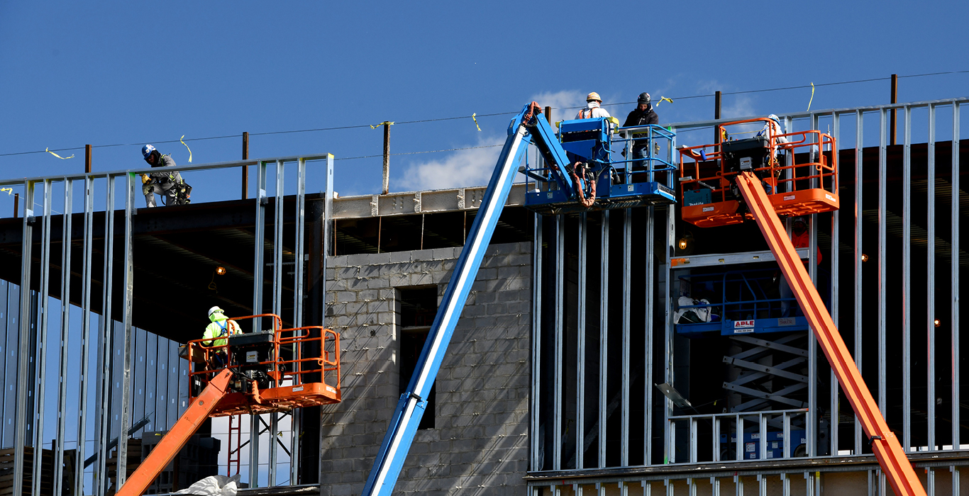 Construction at Rowan University.
