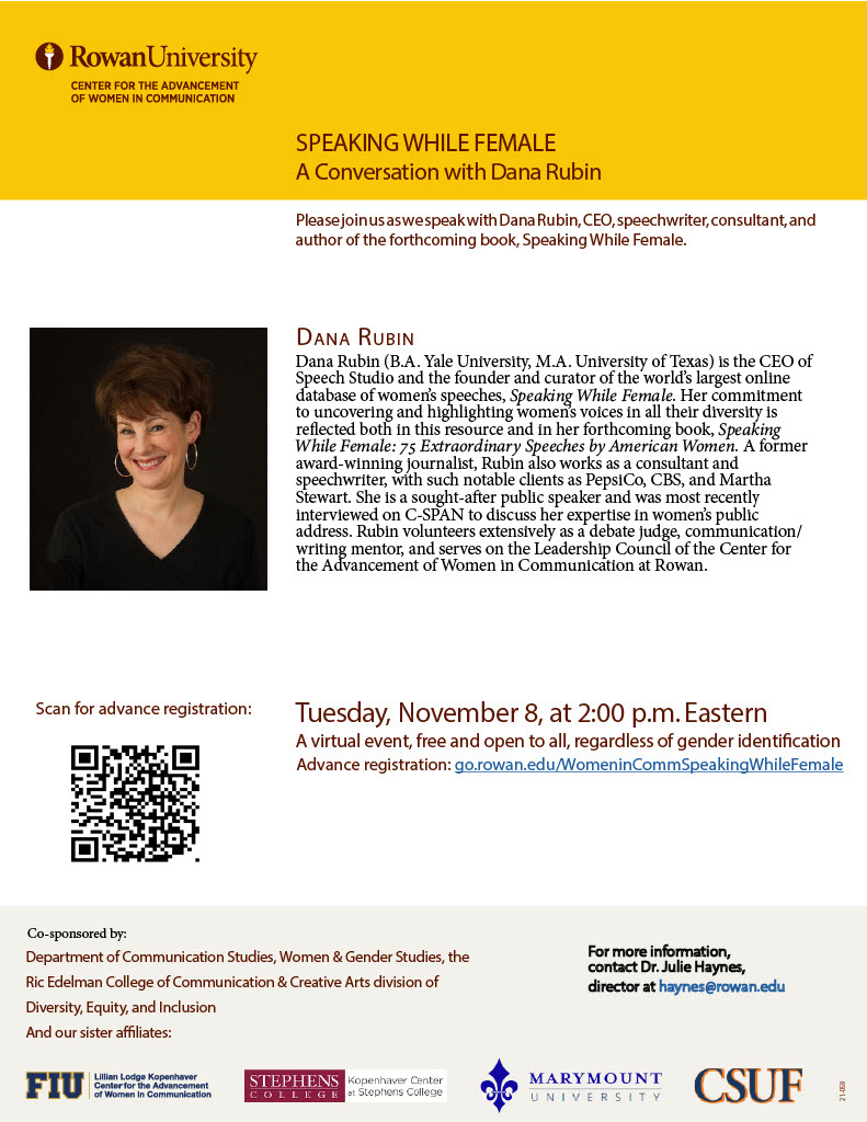 Speaking While Female: A Conversation with Dana Rubin