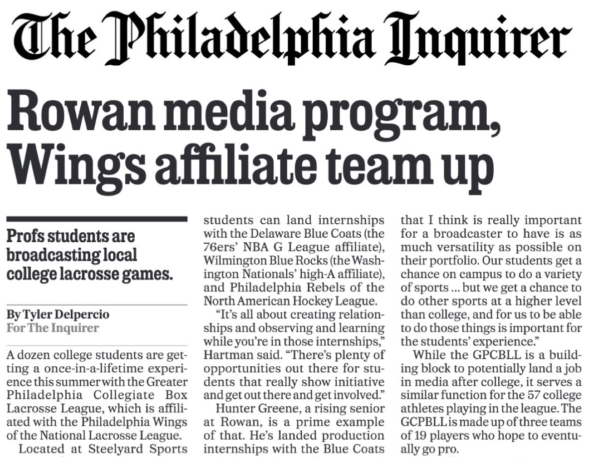 philadelphia inquirer wings rowan partnership