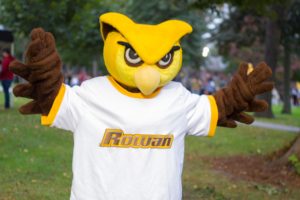 The Rowan prof standing oudoors