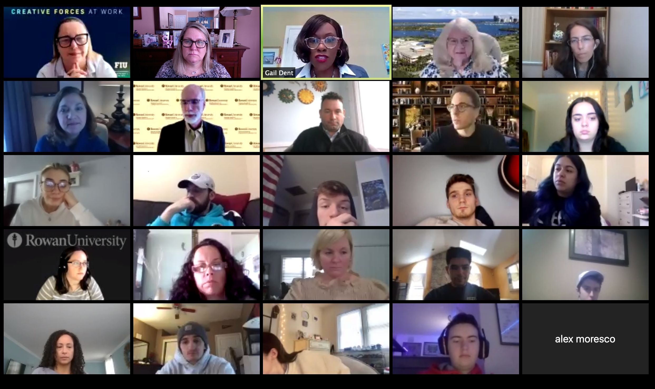 Zoom meeting of attendees