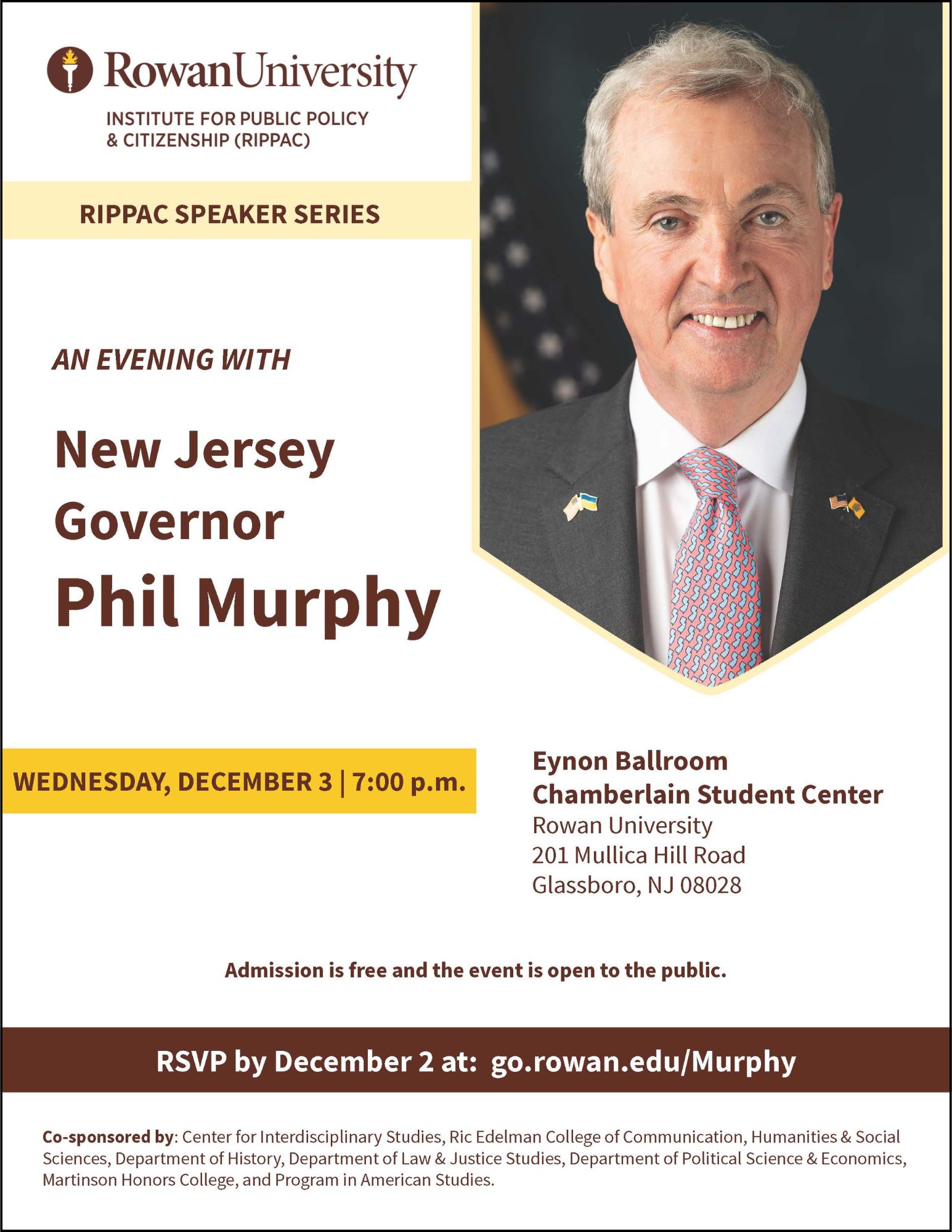 An Evening with New Jersey Governor Phil Murphy