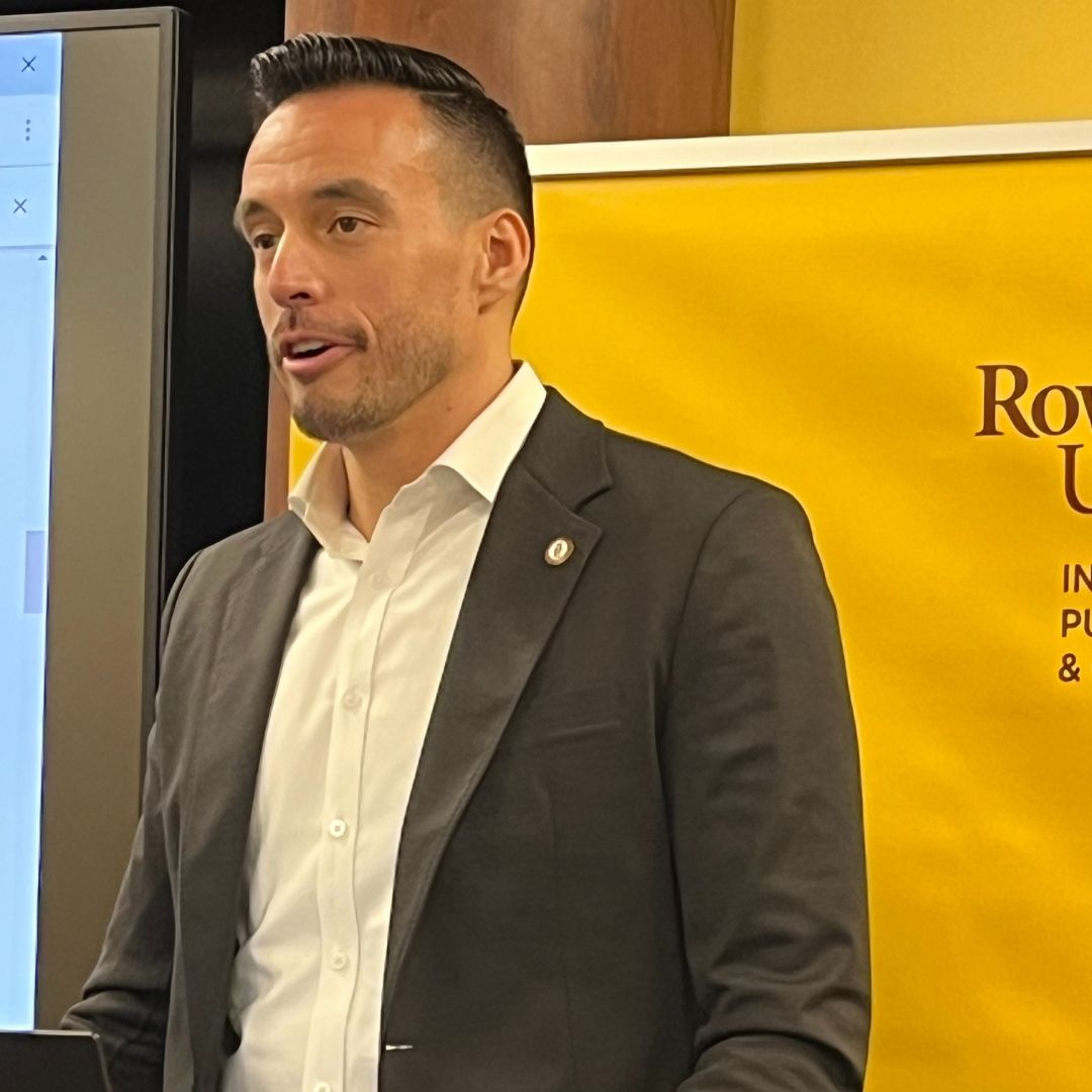 Kyle Melander speaking at Spring 2025 RIPPAC Open House