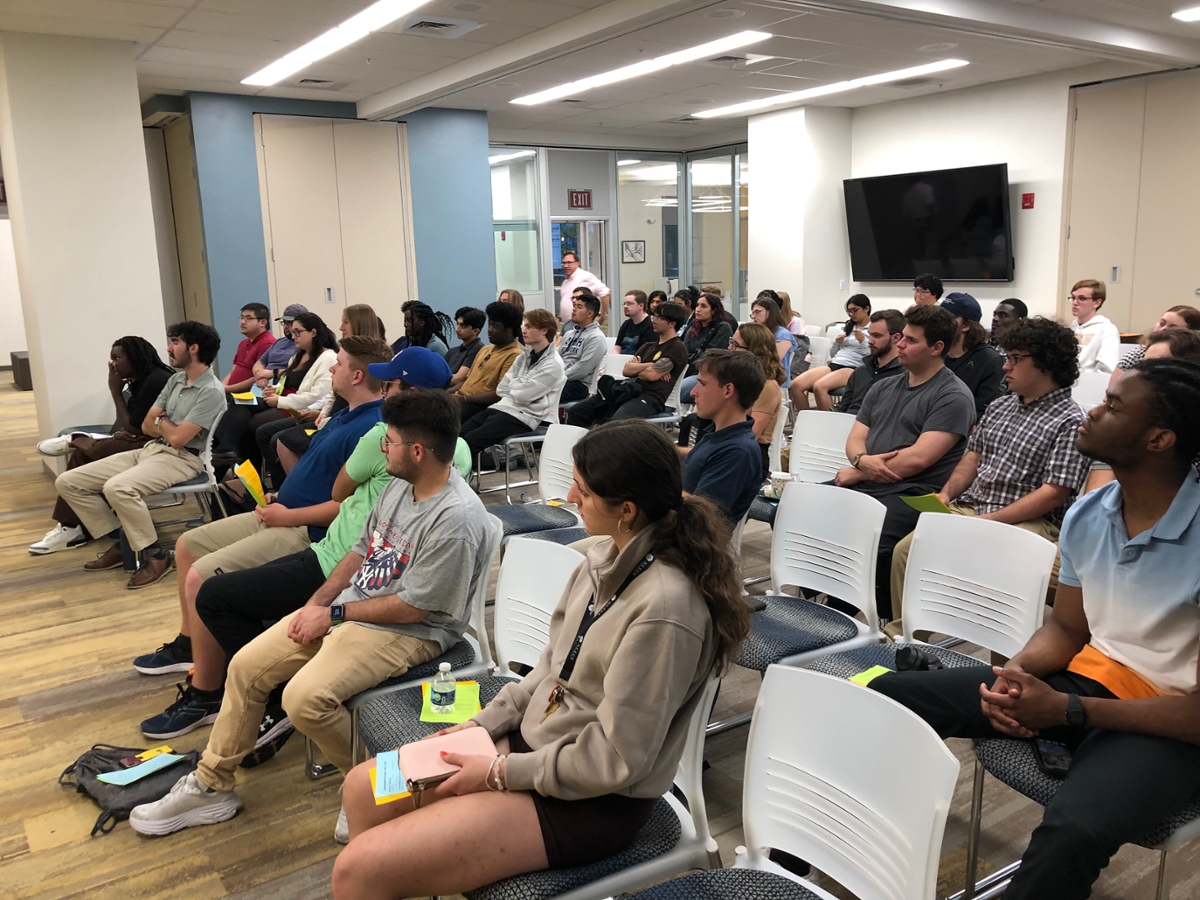 Students at the Fall 2023 RIPPAC Open House