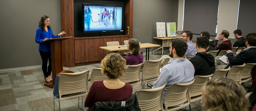 Students at an Ethics conference
