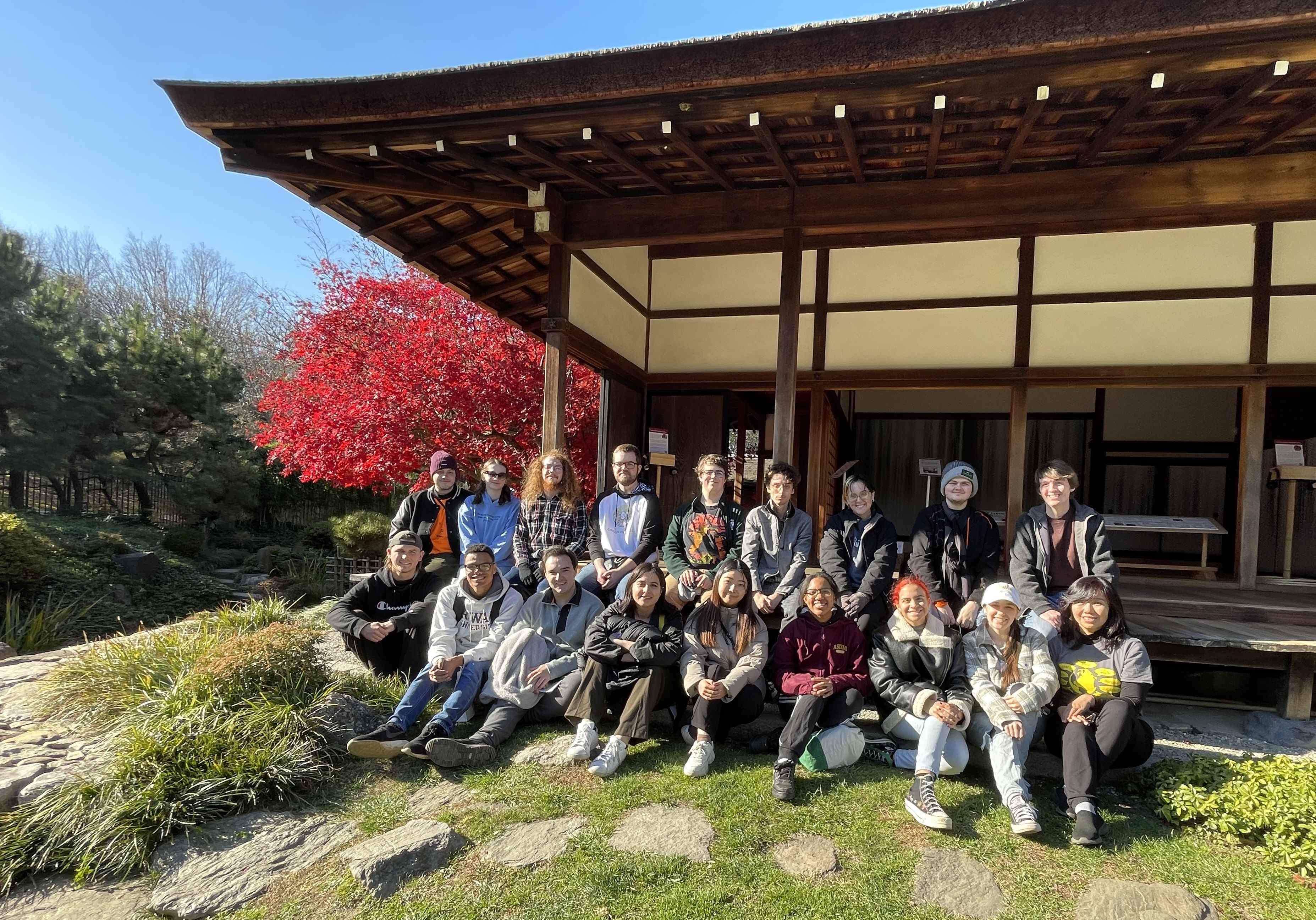 Group of students smiling.