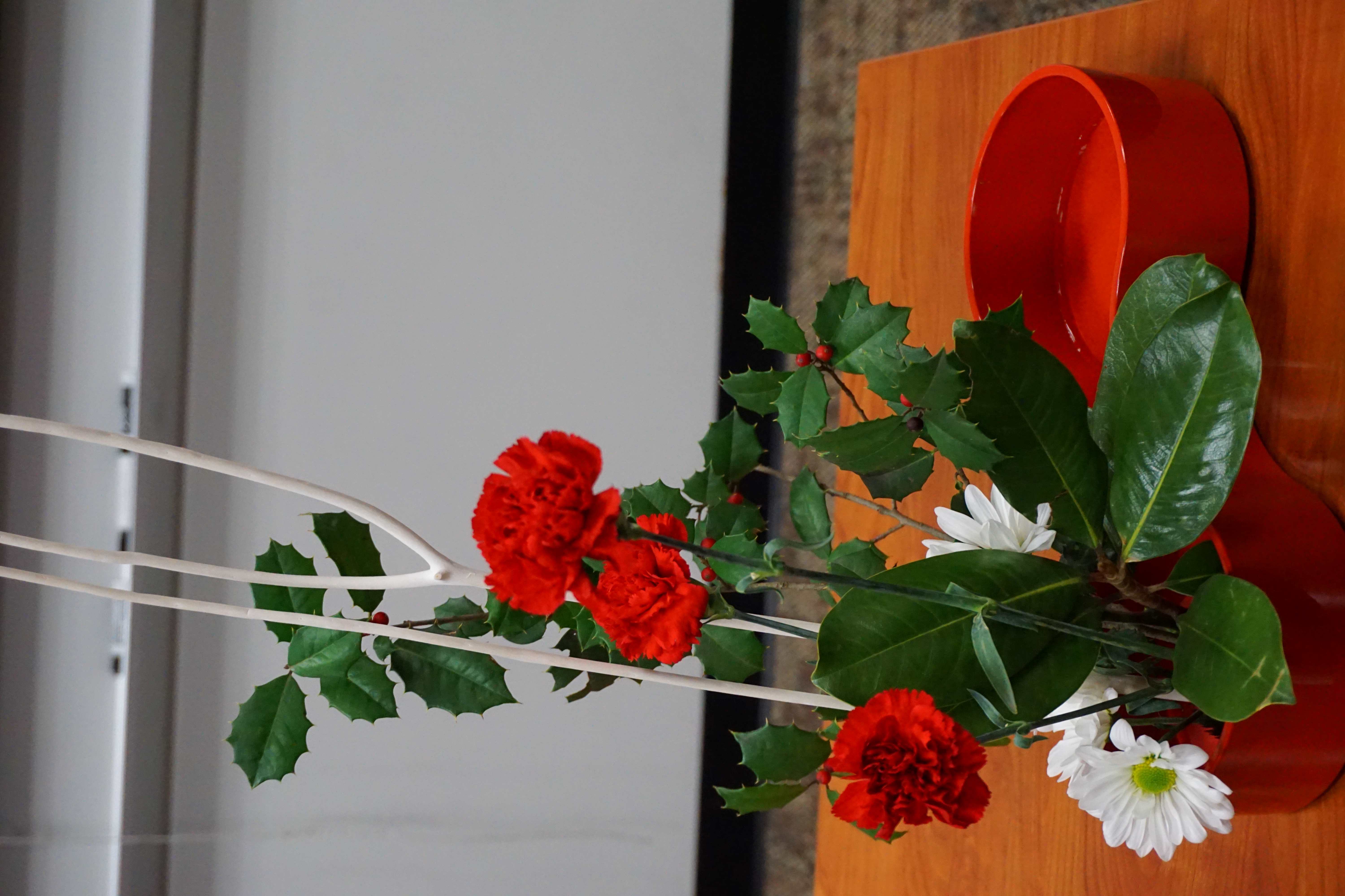 Ikebana demonstration.