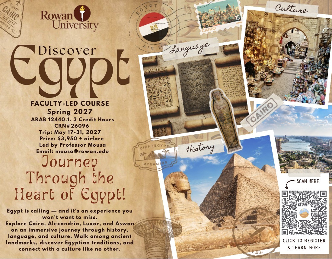 Egypt trip in May 2027 flyer.